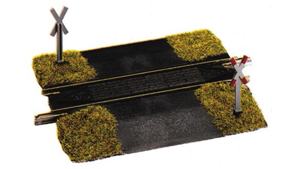 Ungated level crossing for PROFI track.<br /><a href='images/pictures/Fleischmann/5460.jpg' target='_blank'>Full size image</a>